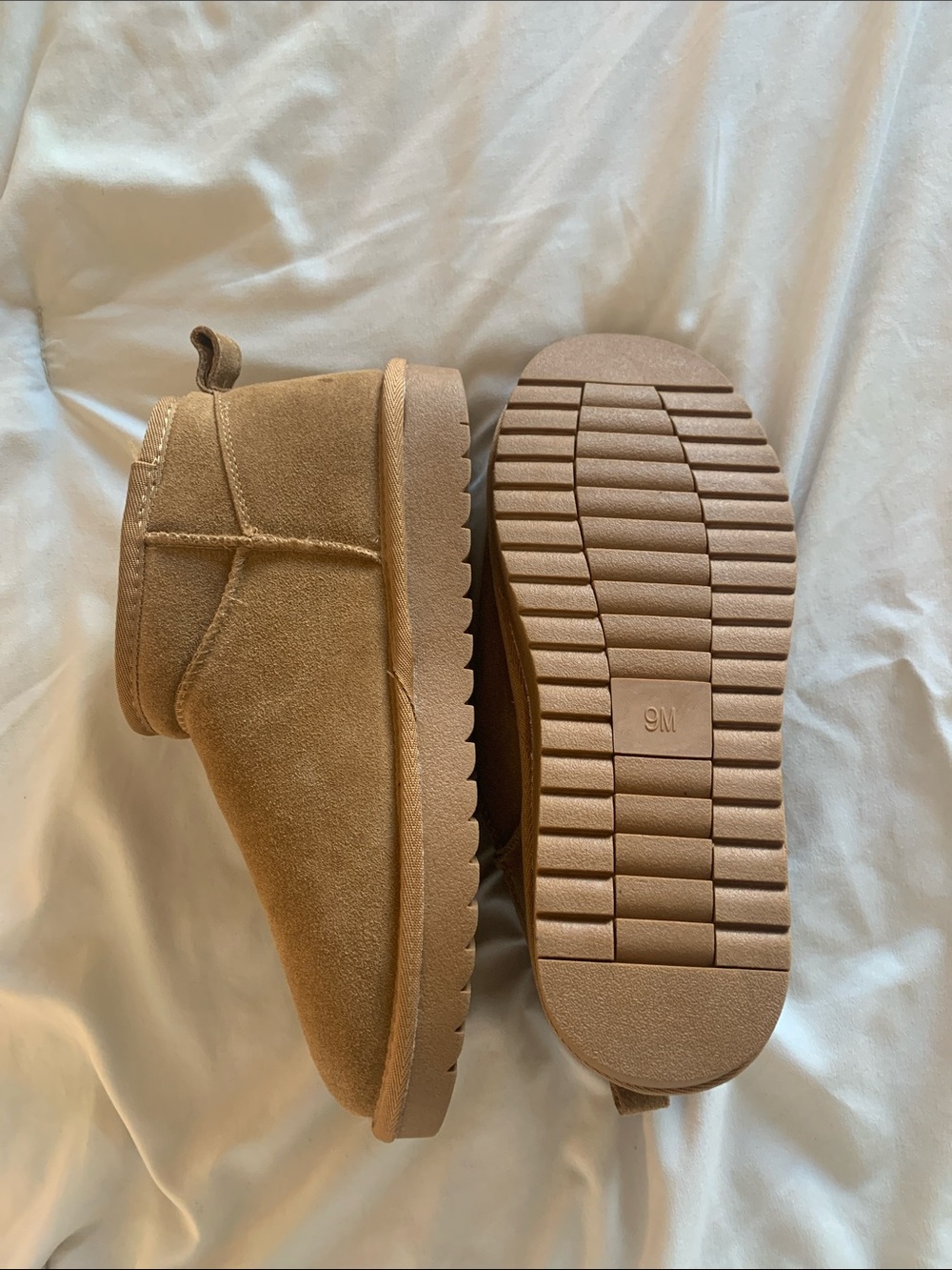 Chestnut Suede Ankle Slip-On Bootie